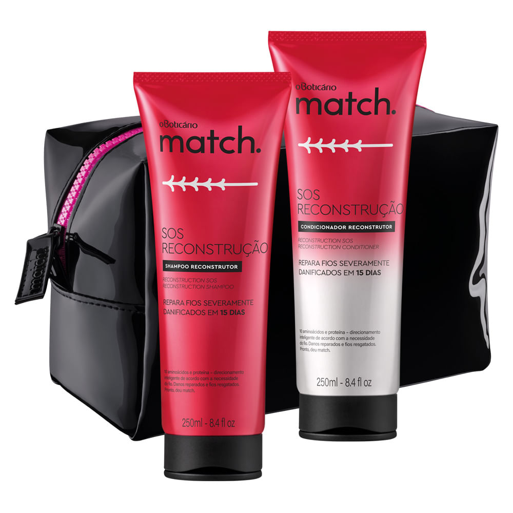 Combo Match SOS Reconstrução Shampoo + Condicionador O